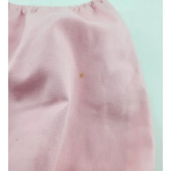 Vtg Baby Girls Pink Tiered Ruffle White Lace Trim Dress/Bloomers RN 50255 Sz 18M - Picture 15 of 16